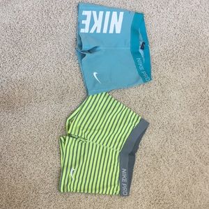 Nike Pro work out shorts size med and large $20